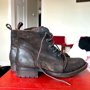 Born Distressed Leather Comfort Booties